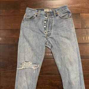 Re/Done High Rise Ankle Crop